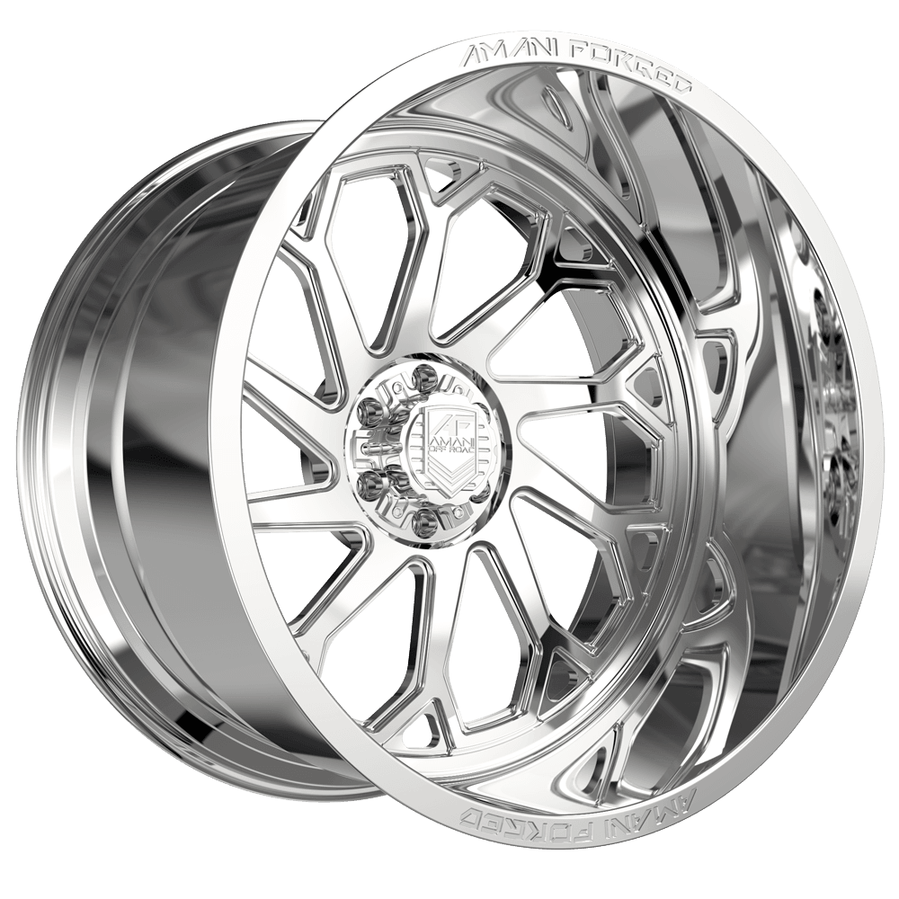 Amani Rogrosso 22x12 ET -44 Fully Polished - Amani Forged Wheels