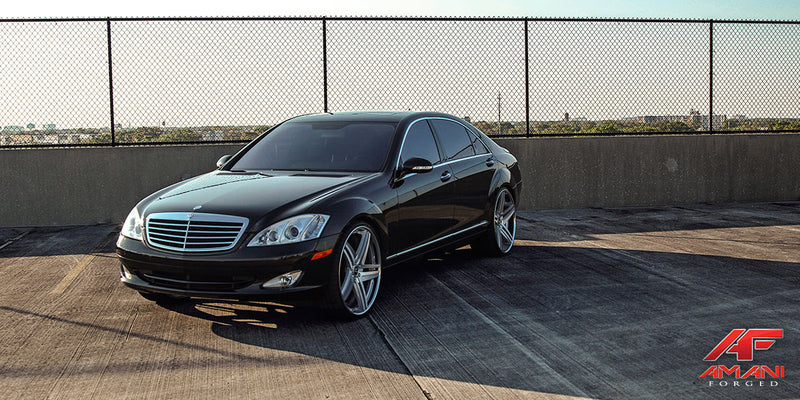 Mercedes-Benz S550 on Tesla - Amani Forged Wheels