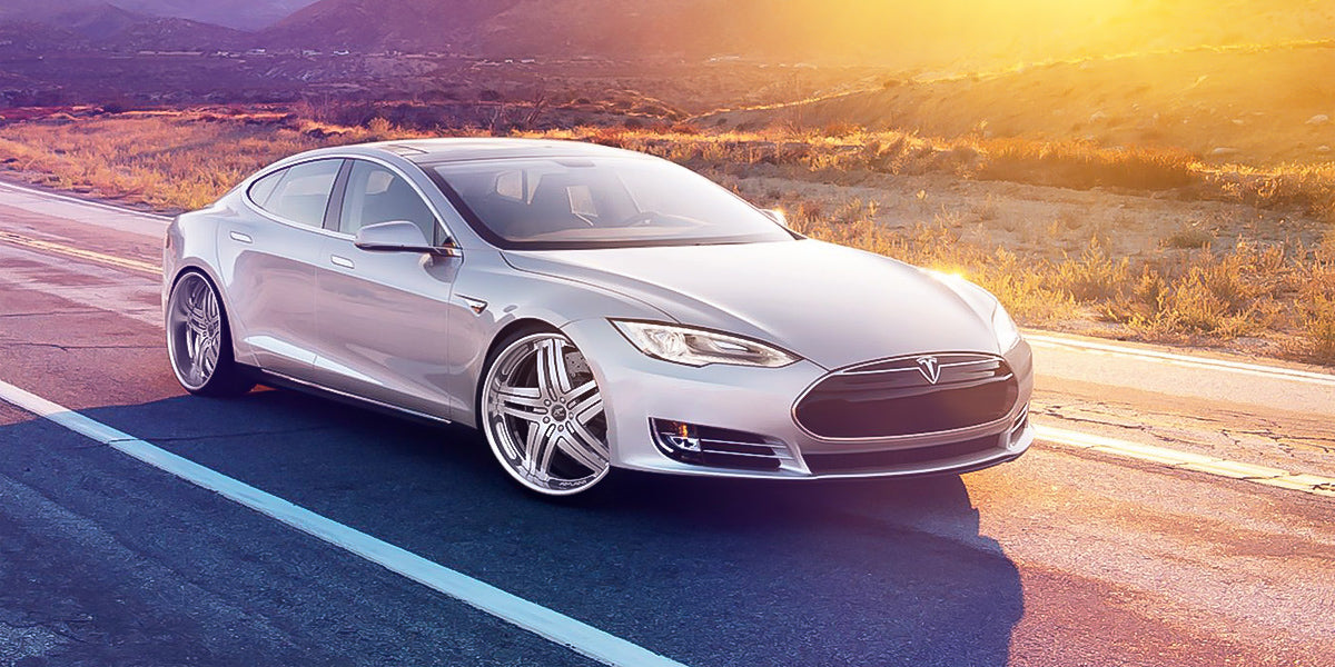 Tesla Model S on Tesla | Amani Forged Wheels